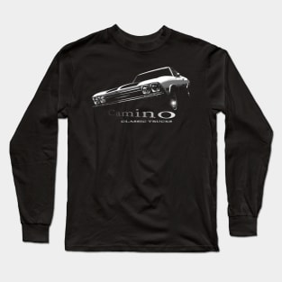 1968 El Camino, Chevrolet, black shirt Long Sleeve T-Shirt